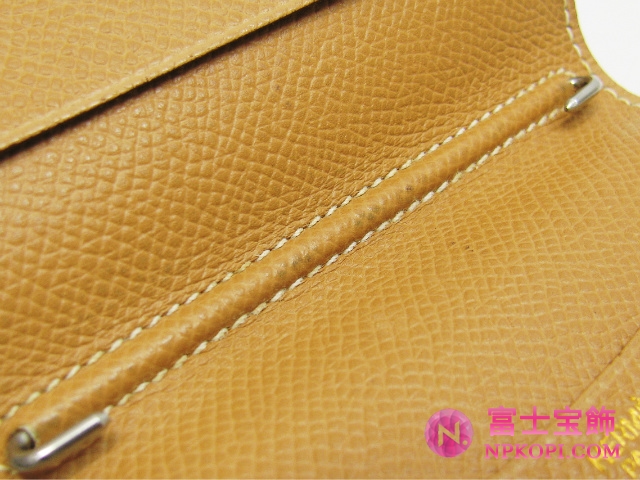 エルメス手帳カバーブルージーン（金具：シルバー） HERMES328015